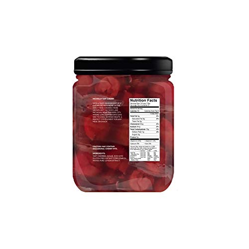 FRUIT & ME MICHIGAN TART CHERRY, FRUIT COMPOTE AND TOPPING, 6 16 OZ JAR CASE, NON-GMO, GLUTEN-FREE, ALL NATURAL - Thumbnail 2