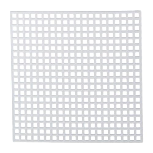Image of 40Pcs 8x8cm Square Embroidery Sheet,Plastic Mesh Canvas Sheets for Embroidery Yarn DIY Crafting