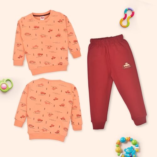 Image of LuvLap Baby-Boys Full Sleeve Boys Sweatshirt & Pyjama Set PO2