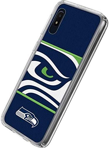Skinit Clear Phone Case Compatible with Galaxy A10e - Officially Licensed NFL Seattle Seahawks Zone Block Design