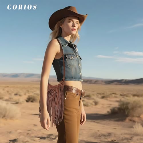 Women's PU Leather Shoulder Bag Bohemian Fringe Crossbody Bag for Women Stylish Tassel Design Tote Handbag2