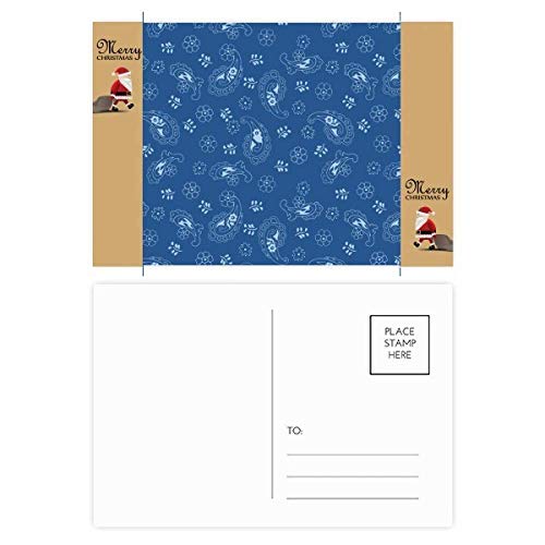 Cartes postales traditionnelles de qualité supérieure motif bleu ciel à pois rétro