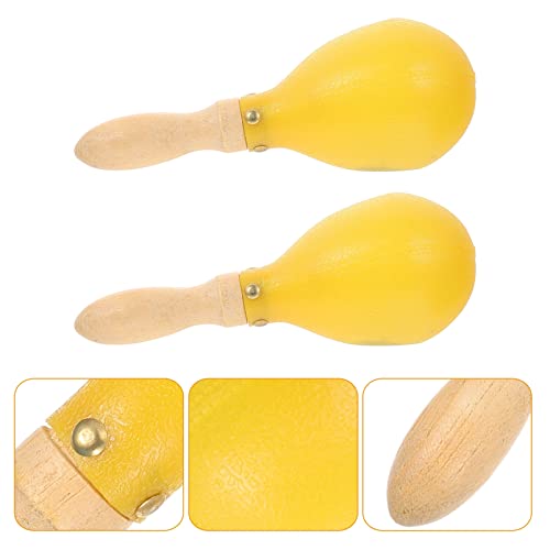 ERINGOGO 10Pcs Maracas Instrumento de Percuss?o de Madeira para Adultos/Crian?as Shakers Instrumento