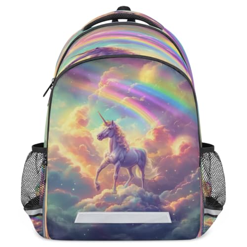 Sac à dos décontracté pour ordinateur portable motif licorne