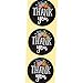 Juvale 500 Pcs Thank You Stickers Roll for Small Business, 1.5 Inches, Floral/Black