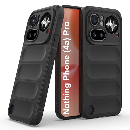 Image of Zapcase Back Case Cover for Nothing Phone (4a) Pro | Compatible for Nothing Phone (4a) Pro Back Cover | Liquid Silicon Magic Case with Camera Protection | Black