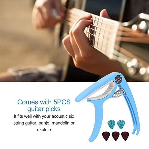 Agatige Capo de Guitare, Ensemble de Capo de Guitare électrique à dégagement Rapide avec médiators de Guitare 5PCS pour… - Les Beatles, Paul McCartney, John Lennon, RIngo Starr, George Harrison Agatige Capo de Guitare, Ensemble de Capo de Guitare électrique à dégagement Rapide avec médiators de Guitare 5PCS pour… – Image 4
