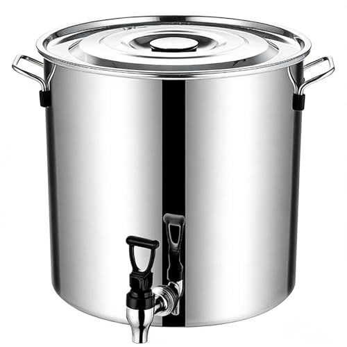 Olla Grande con Tapa - Base De InduccióN, Cacerola, Asas Resistentes Al Calor, Olla Grande(108L)