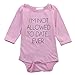 Baby Girl Bodysuit I'M NOT ALLOWED TO DATE Long Sleeve Romper Playsuit 6-9M, Pink