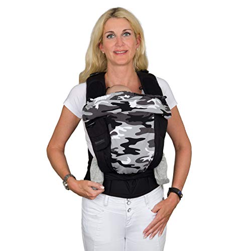 Bondolino Plus babydrager inclusief bindhandleiding, slim fit camouflage - Image 3