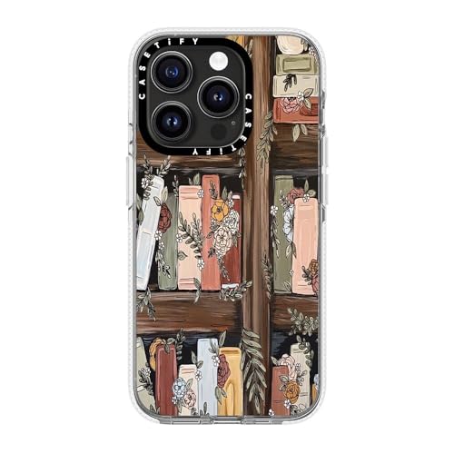 Coque transparente iPhone 15 Pro CASETiFY Jardin bibliothèque MagSafe