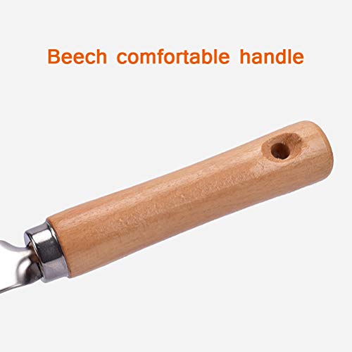 Tenedor para deshierbar de acero inoxidable con mango ergonómico miniatura 3