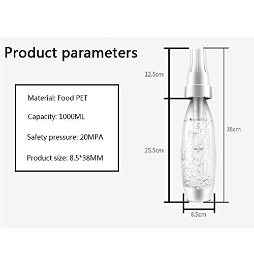 1000ML Portable Soda Siphon Maker, DIY Bubble Water Machine, Bubble Fruit Juice Koolzuurhoudende Dranken Thee Machine… - Afbeelding 5