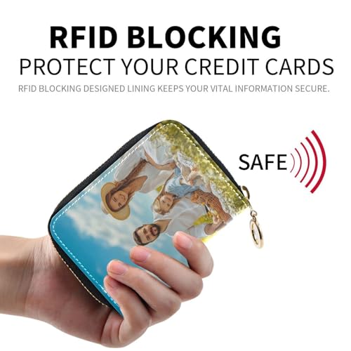 Custom Card Holder Wallet for Women Personalized Wallets Purse Mother's Day for Grandma Gifts2