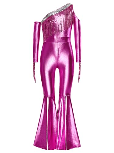 Disfraz completo para niñas de 8 años color Hot Pink miniatura 3