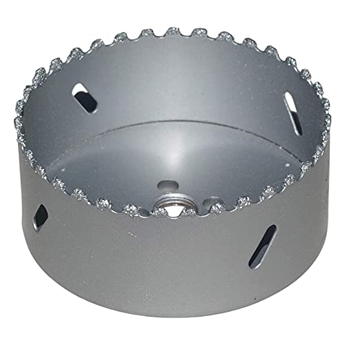 3 3/4 Inch Carbide Hole Saw Bit Concrete Hole Saw 95Mm Carbide Hole Cutter Drill Stucco Brick Fiberglass Reinforced Plaster And Ceramic Tile Saw Through Drywall And Cement Block For Recessed Lighting #TOP4