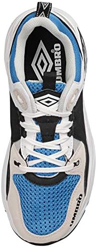 Umbro mens Runner Sneaker, White Black Ibiza Blue Grey, 6.5 US | Image 2