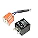 Xotic Tech 3-Pin Car Flasher Relay Fix LED Light Turn Signal Hyper Blink Flash Fix with Conversion Wire CF13 CF14