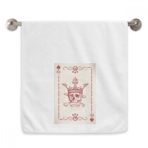 Serviette poker squelette rouge 13x29 pouces douce en coton - 2
