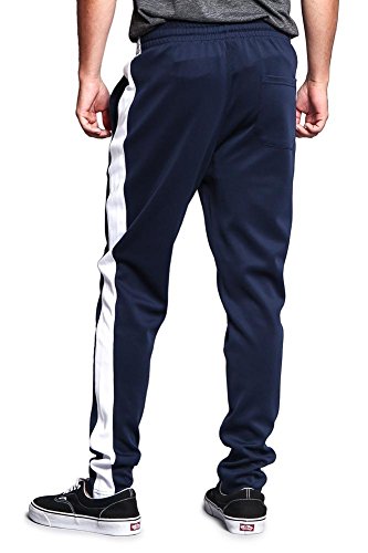 image for Victorious Men's Regular Cuff Non-Ankle Zip Contrast Outer Side Stripe