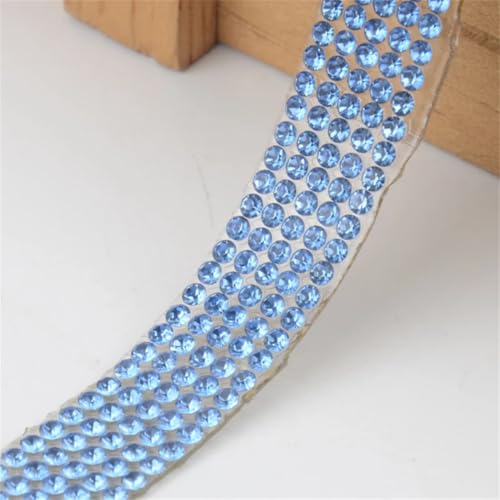 Chaîne strass hot fix rose de qualité supérieure pour finitions de luxe - 5