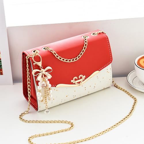 Image of CORIOS Elegant Shoulder Bag for Women - PU Leather Handbag with Sequin Crossbody & Messenger Bag Styles