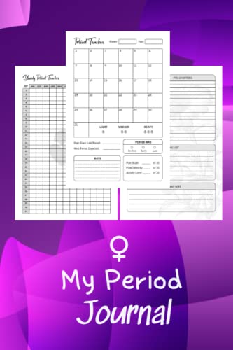 Period Tracker Journal: Menstrual Cycle Journal for Girls, Teens and Women | Ovulation Log | Fertility Calendar | 6x9 120 Pages (My Period Journal) | PMS Tracker & Menstruation.
