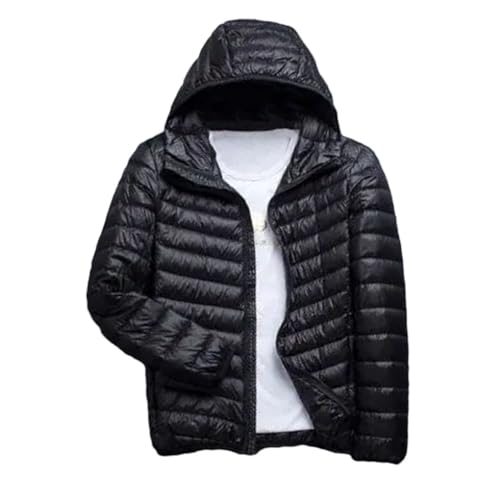 Winter Light Thin Down Jacket Men's Hooded Short Coat Lightweight Slim Coat Down Jackets Outwear