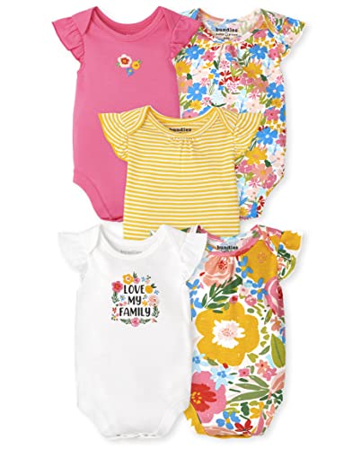 Image of The Children's Place baby-boys And Newborn Short Sleeve Bodysuits, Multipacks