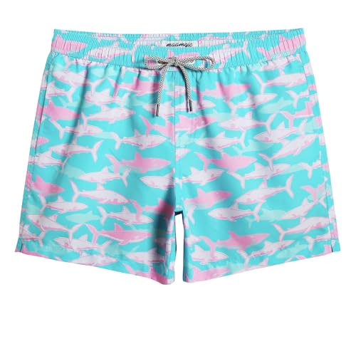 Image of MaaMgic Mens Slim Fit Quick Dry Short Swim Trunks with Mesh Lining