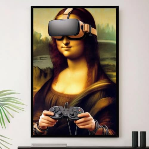 Genérico, Quadro Monalisa Gamer Player Nerd Decorativo A3 35x45cm