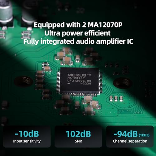 Image of S.M.S.L A50Pro Amplifier,LPF&HPF,2.1 Channel Audio Amplifier,100W Bass Output Power, HiFi Bluetooth 5.0 Stereo Audio Amplifier,Supports HDMI (ARC),Passive Subwoofer,MA12070P*2 Chip