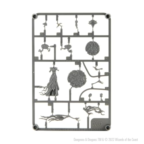 WizKids D&D Frameworks: Mind Flayer sin pintar y sin ensamblar miniatura 3
