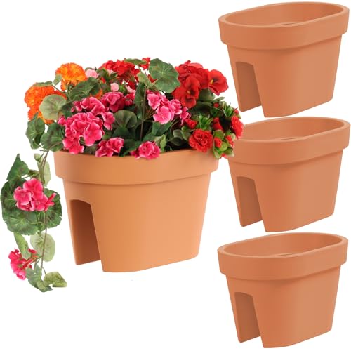 botle Satz von 3 Stück Balkonkiste Blumenkasten Geländerkasten...