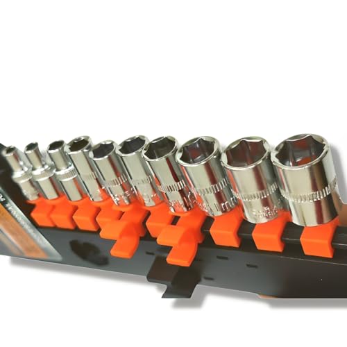 Image of Tool kit 12 in 1 Socket set Chrome Vanadium Combination half Socket Wrench Set with Ratchet Spanner Car Repair Tool Set (1 /4 RATCHET HANDLE)