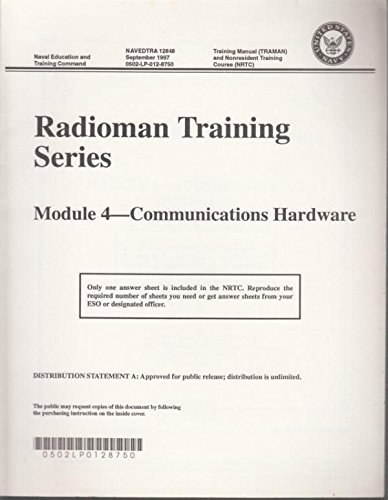 Basic Radioman Training Radioman Training Series Module 4 - Communications Hardware. NAVEDTRA ...