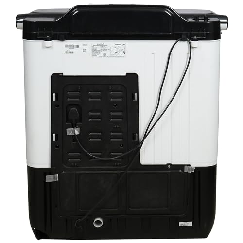 Image of Havells-Lloyd 7.5 Kg 5 Star elante Semi-Automatic Top Load Washing Machine With Double layered strong Lids |1300 RPM | Soak Function | 3 Wash Programs | Magic Filter,(GLWS755ELDDG, Dark Grey)