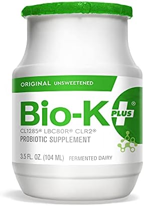Bio-K + Drinkable Probiotics for Women & Men, Original Flavor, 50 Billion Live and Active Bacteria, Fermented Dairy - Shipped Cold (6) Bottles, 3.5 fl. Oz