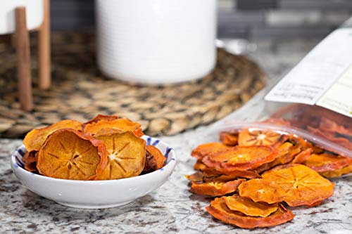 Bella Viva Orchards Organic Dried Persimmons, Sweet no Sugar Added, 1 lb of Dried Fruit