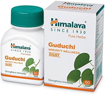 Himalaya Pure Herbs Guduchi Strengthens Immunity Wellness, Giloy, 60 Count