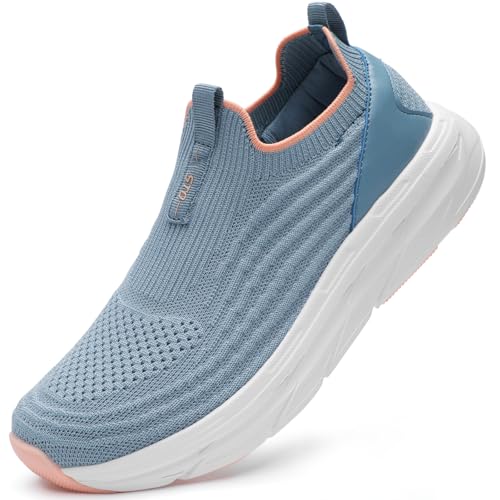 Image of STQ Womens Walking Shoes Slip On Tennis Shoes Comfortable Lightweight Memory Foam Orthopedic Sneakers for Indoor Outdoor Gym Workout Sports