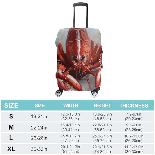 Lobster Printed Luggage Cover Protector, Fits 18-32 Inch Luggage2