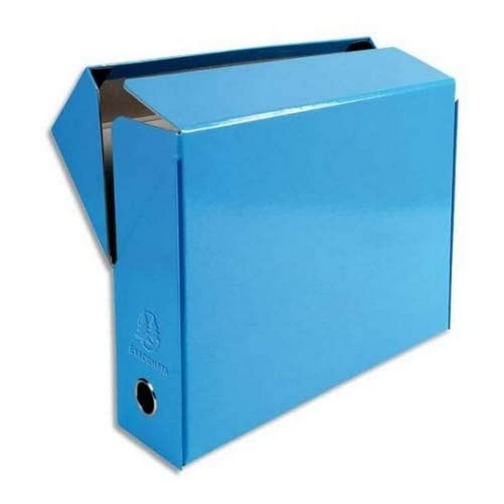 Exacompta 5 Scatole Transfer Iderama Carta A4 Dorso 90 mm Blu Chiaro