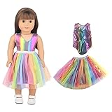 Incluye 1 x falda, 1 x traje.(Sin muecas en el suministro).