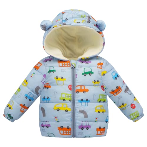 IBOBOOM Baby Boy Winter Coats Toddler Jacket Puffer Fleece For 12-18 Months Snow Clothes