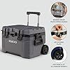 Igloo Trailmate 52Qt Wheeled Cooler, Insulated Hard Shell Ice Chest, Carbonite