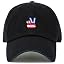 Black V Sign Dad Hat