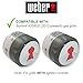 Weber 91538 2 Pack of Lighted Control Knobs for Some Summit Grills