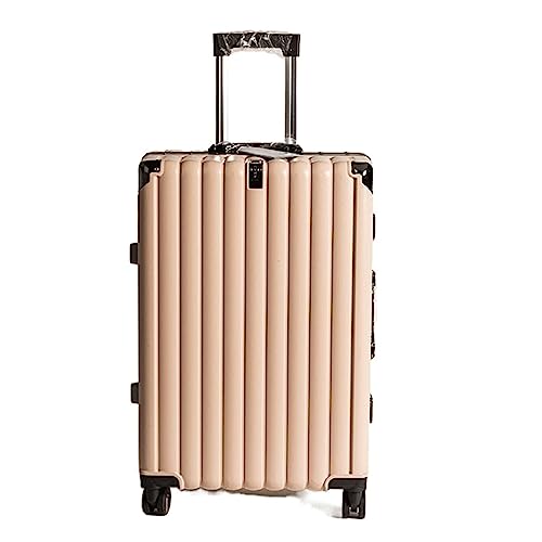 24-inch Suitcase, Large Capacity Hard Shell Suitcase, Unisex Suitcase, Retractable Trolley Suitcase with Wheels, Carry-on Suitcase, Pink (Pink)