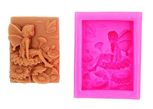 Longzang Butterfly Fairy Silicone Mold Craft Art Silicone Soap Mold Craft Molds Diy Handmade Soap Molds (S084) #TOP3